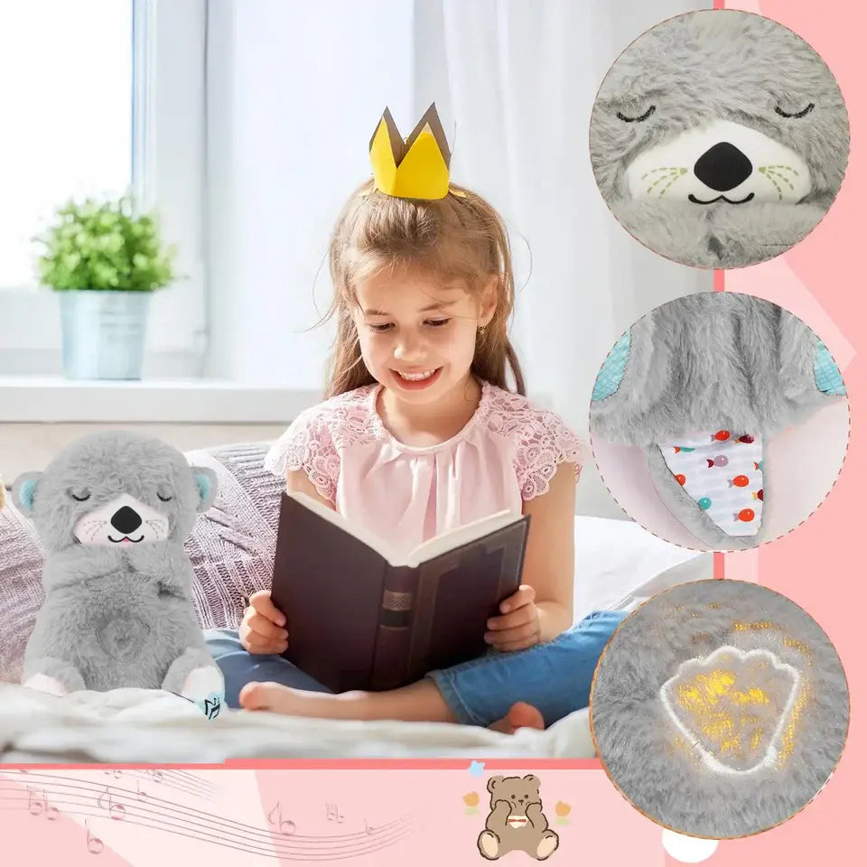 Peluche NutryCalm Nutria Dormilona Con Sonidos, Luces y Respiración