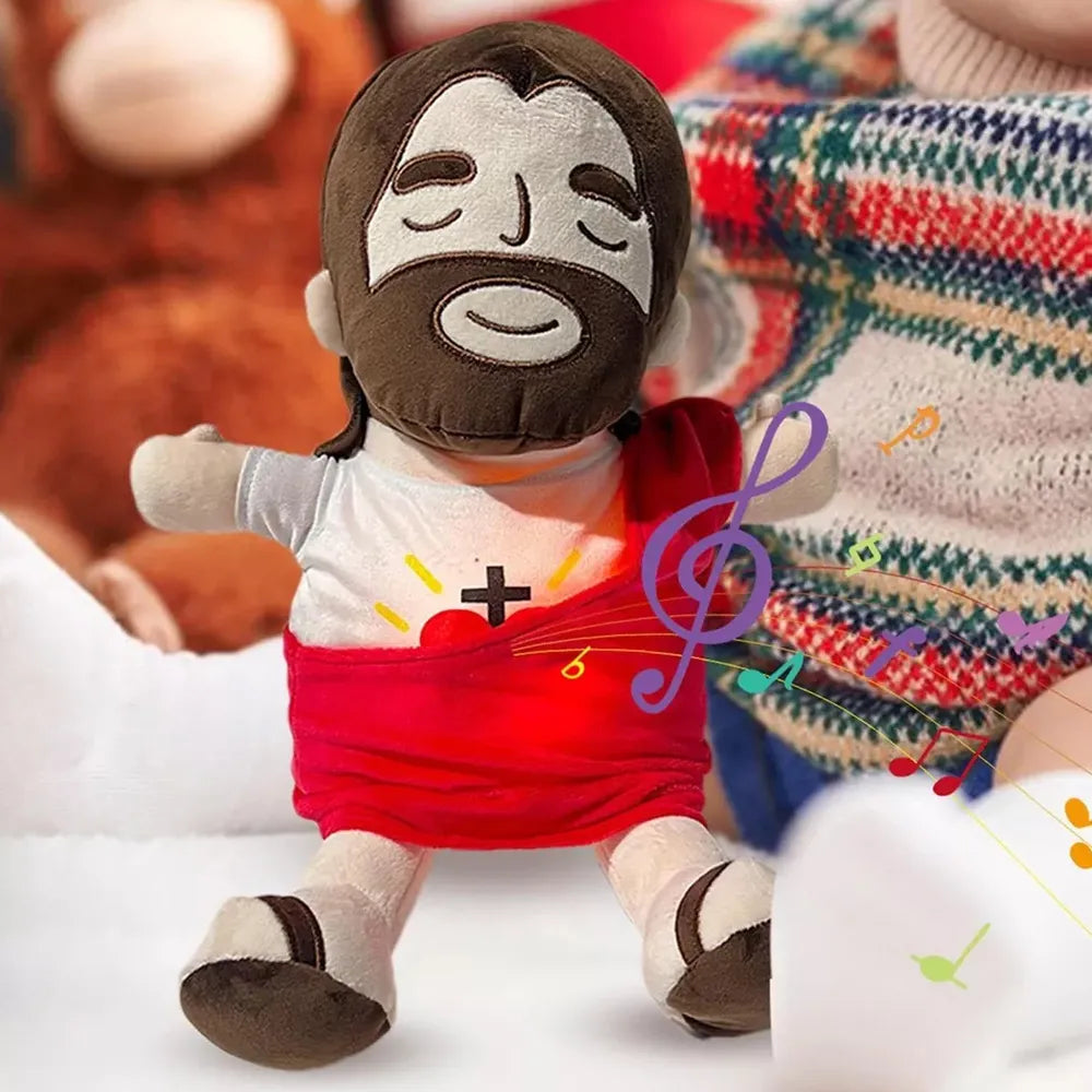 Peluche De Jesus Con Sonidos Luces Y Respiración