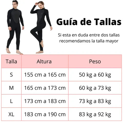 Wetsuit Pro 3/2 mm Traje de Neopreno 3/2 mm Unisex