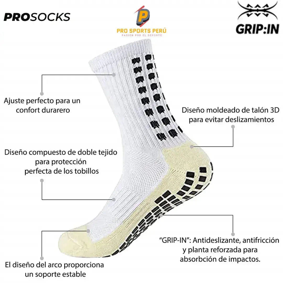 Medias Técnicas Profesionales Deportivas Antideslizantes Grip Socks