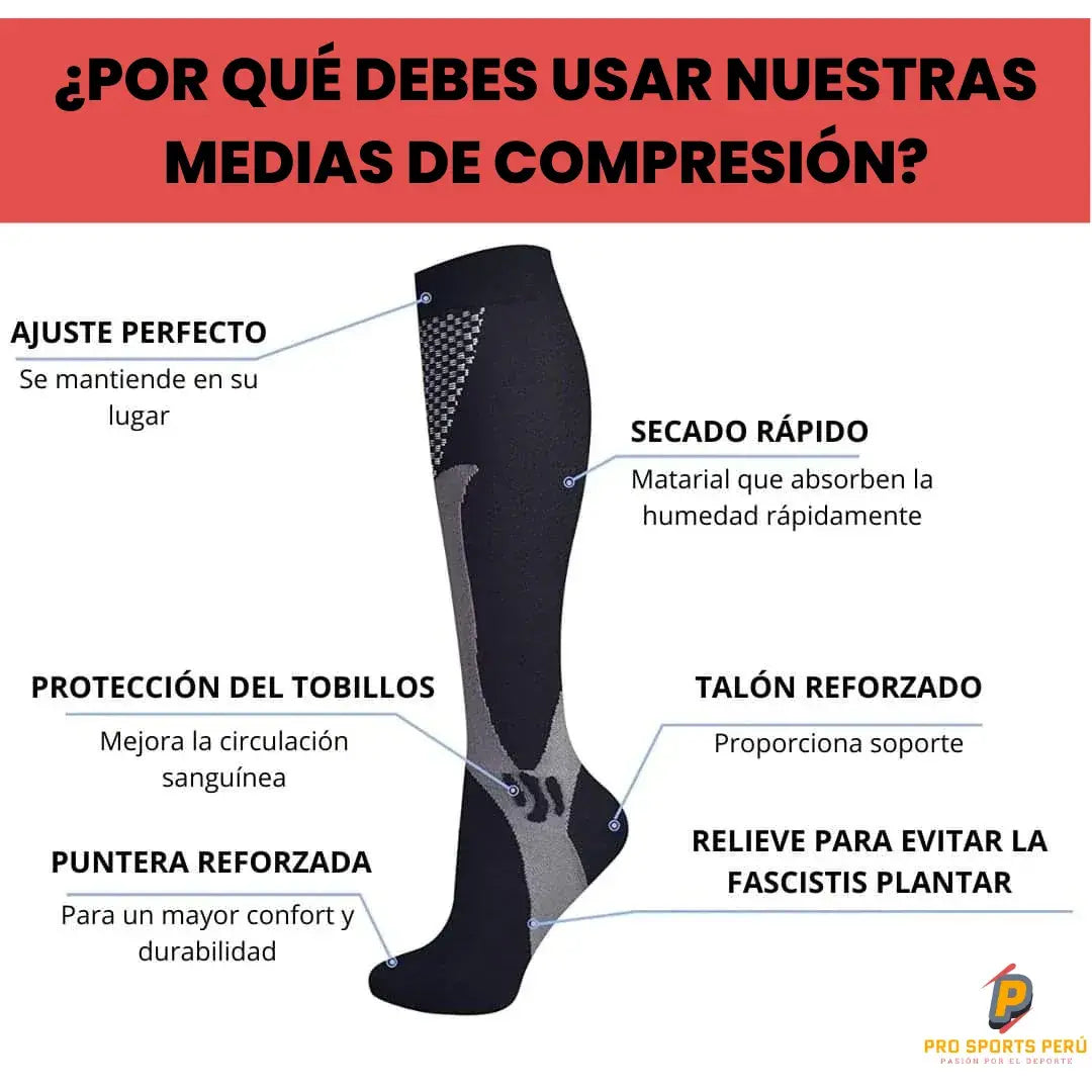Medias de Compresión Deportivas Varices Unisex