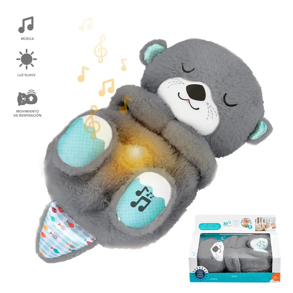 Peluche NutryCalm Nutria Dormilona Con Sonidos, Luces y Respiración