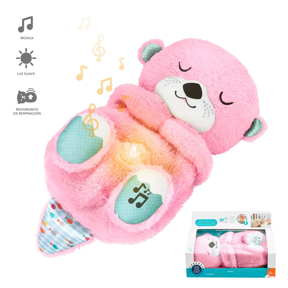 Peluche NutryCalm Nutria Dormilona Con Sonidos, Luces y Respiración