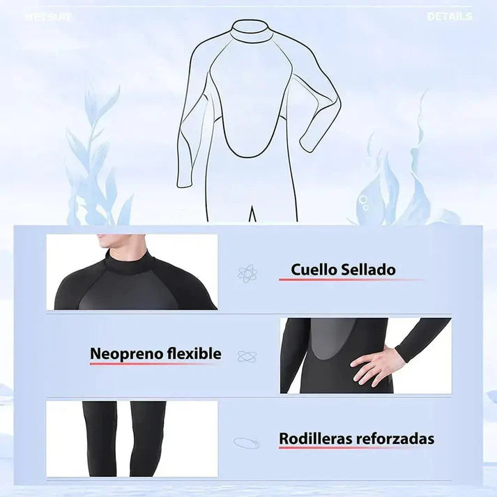 Wetsuit Pro 3/2 mm Traje de Neopreno 3/2 mm Unisex