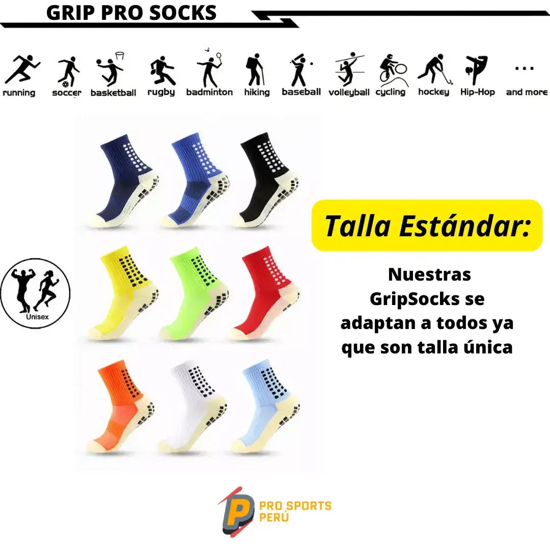 Medias Técnicas Profesionales Deportivas Antideslizantes Grip Socks