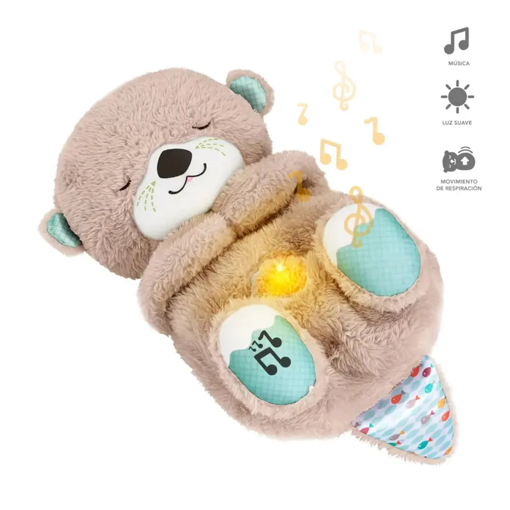 Peluche NutryCalm Nutria Dormilona Con Sonidos, Luces y Respiración